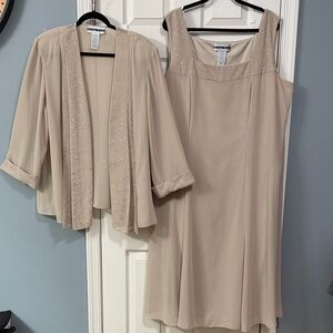 Dana Kay Plus Size Dress and Jacket Set Mother of the Bride Elegant Wear Wedding